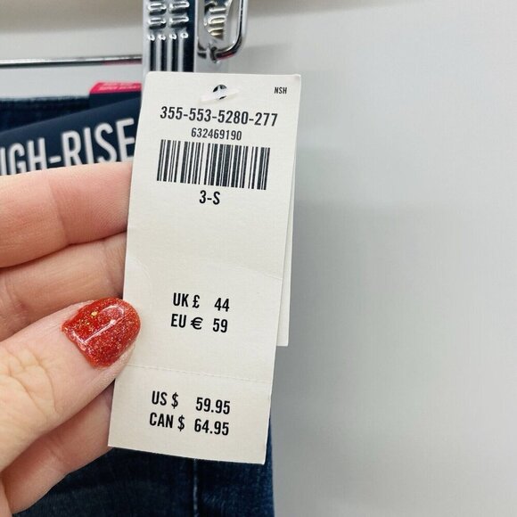 Hollister Juniors 3 Short High Rise Super Skinny Classic Stretch Distressed Jean - Picture 6 of 9